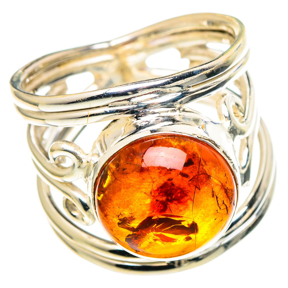 Baltic Amber Rings handcrafted by Ana Silver Co - RING97515