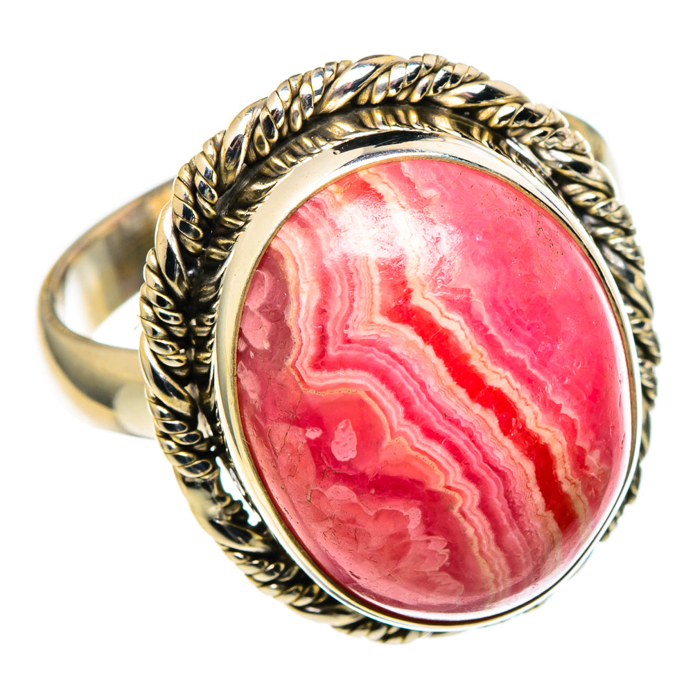 Rhodochrosite Rings handcrafted by Ana Silver Co - RING97516