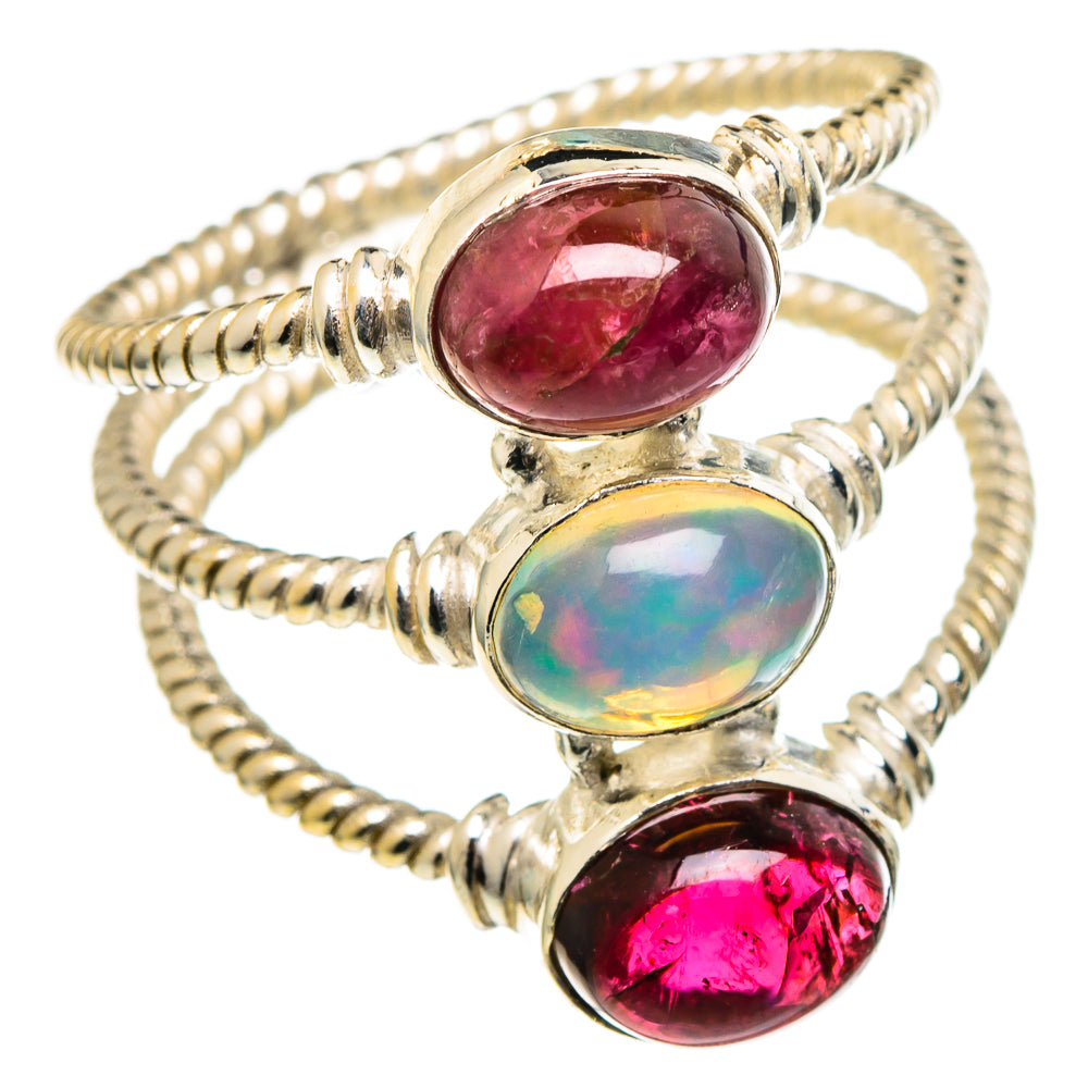 Ethiopian Opal Rings handcrafted by Ana Silver Co - RING97526