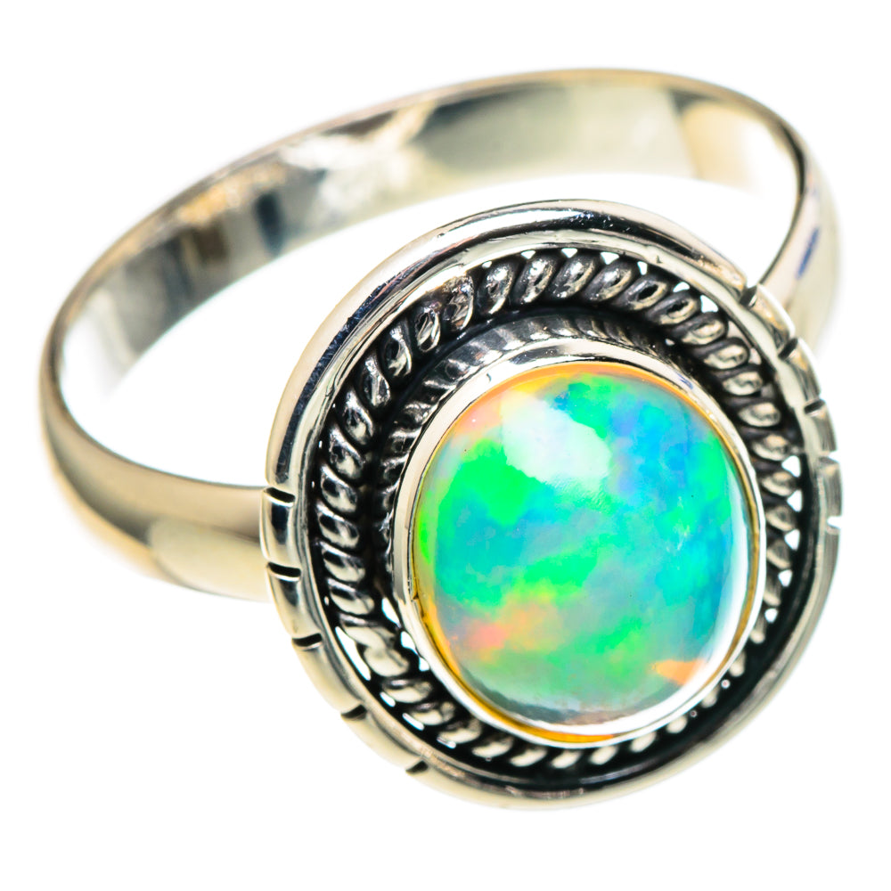 Ethiopian Opal Rings handcrafted by Ana Silver Co - RING97527