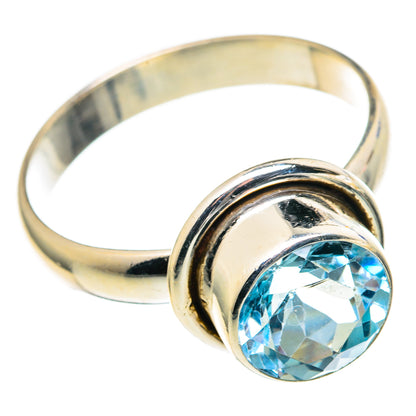Blue Topaz Rings handcrafted by Ana Silver Co - RING97533