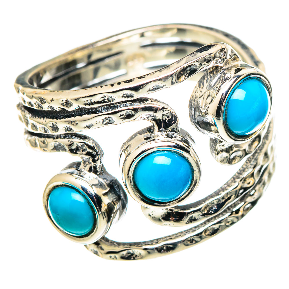 Sleeping Beauty Turquoise Rings handcrafted by Ana Silver Co - RING97536