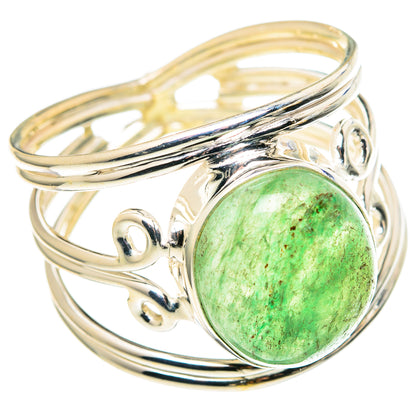 Green Aventurine Rings handcrafted by Ana Silver Co - RING97538