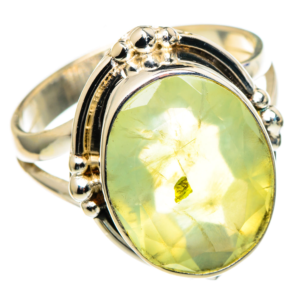 Prehnite Rings handcrafted by Ana Silver Co - RING97539