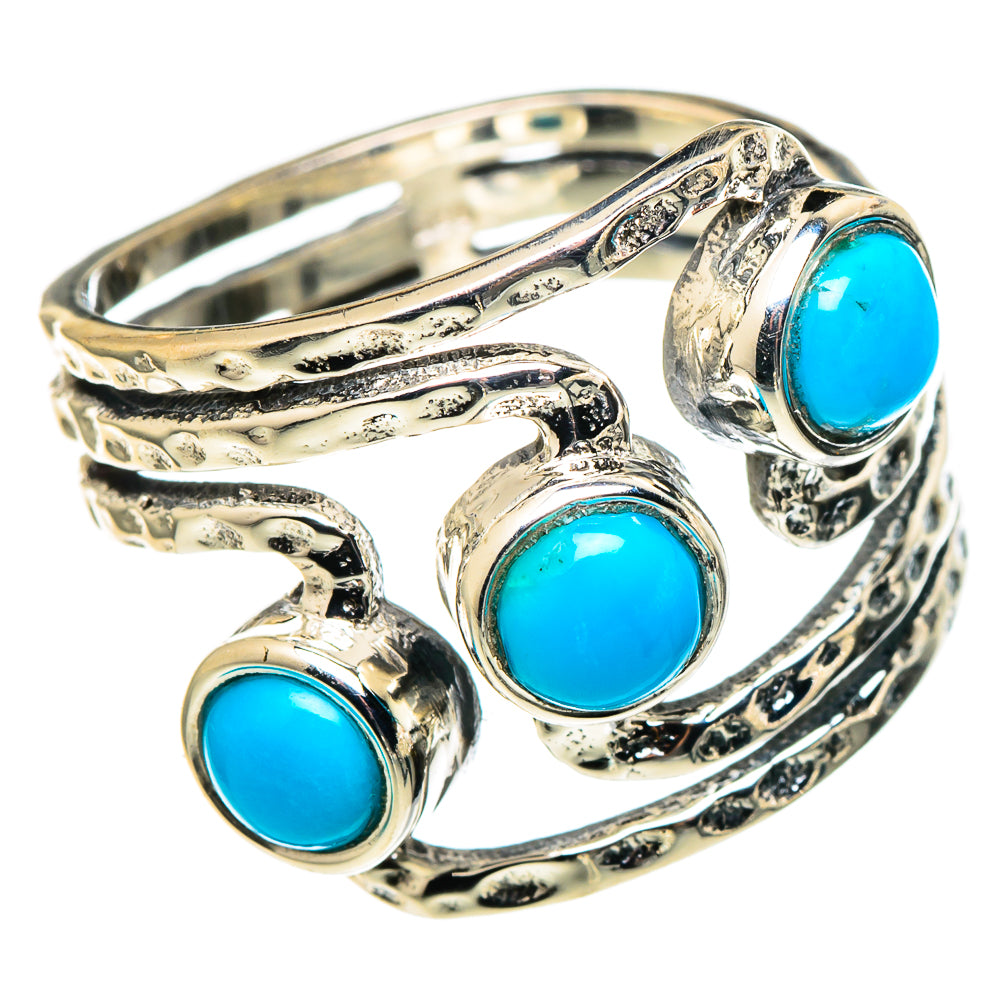 Sleeping Beauty Turquoise Rings handcrafted by Ana Silver Co - RING97558