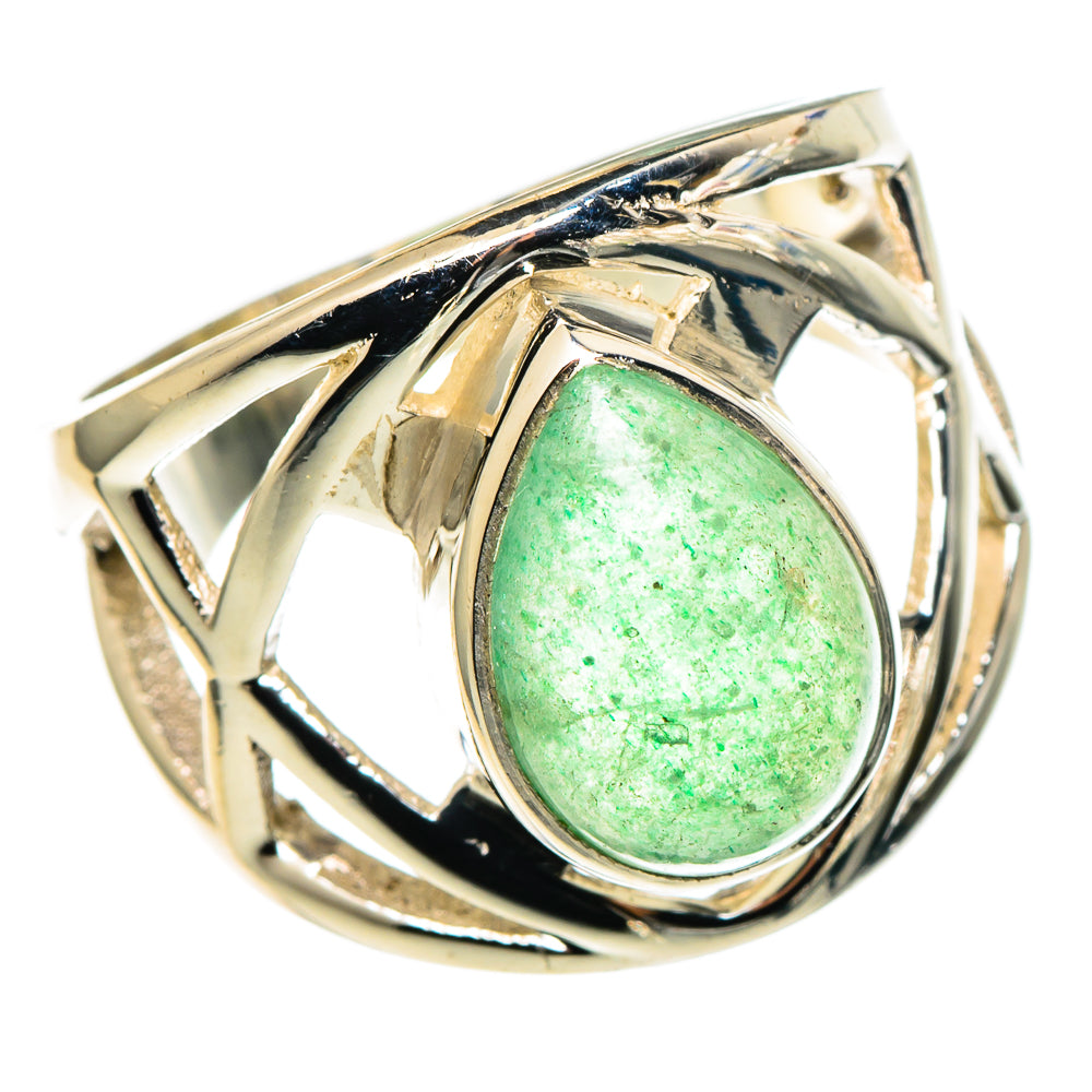 Green Aventurine Rings handcrafted by Ana Silver Co - RING97563