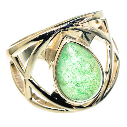 Green Aventurine Rings handcrafted by Ana Silver Co - RING97563