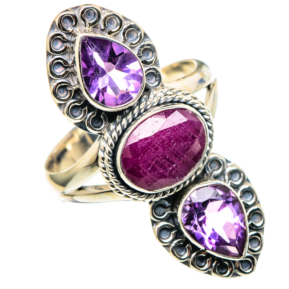Ruby Rings handcrafted by Ana Silver Co - RING97580