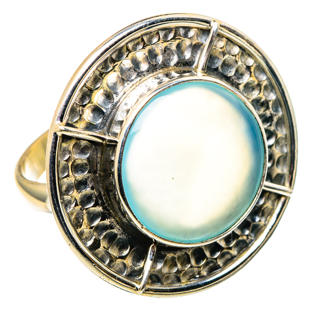 Aqua Chalcedony Rings handcrafted by Ana Silver Co - RING97588 - Photo 2