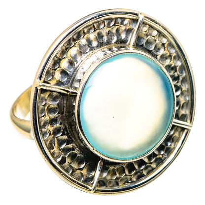 Aqua Chalcedony Rings handcrafted by Ana Silver Co - RING97588 - Photo 2