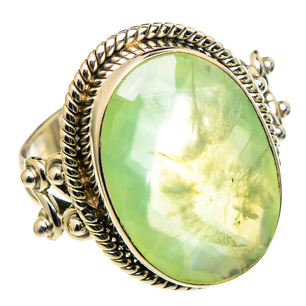 Prehnite Rings handcrafted by Ana Silver Co - RING97593