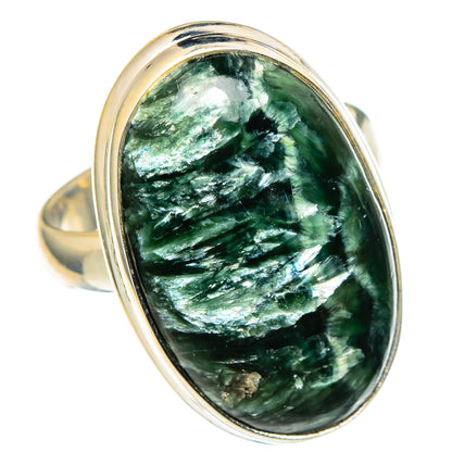 Seraphinite Rings handcrafted by Ana Silver Co - RING97594 - Photo 2