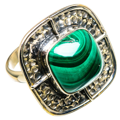 Malachite Rings handcrafted by Ana Silver Co - RING97595 - Photo 2