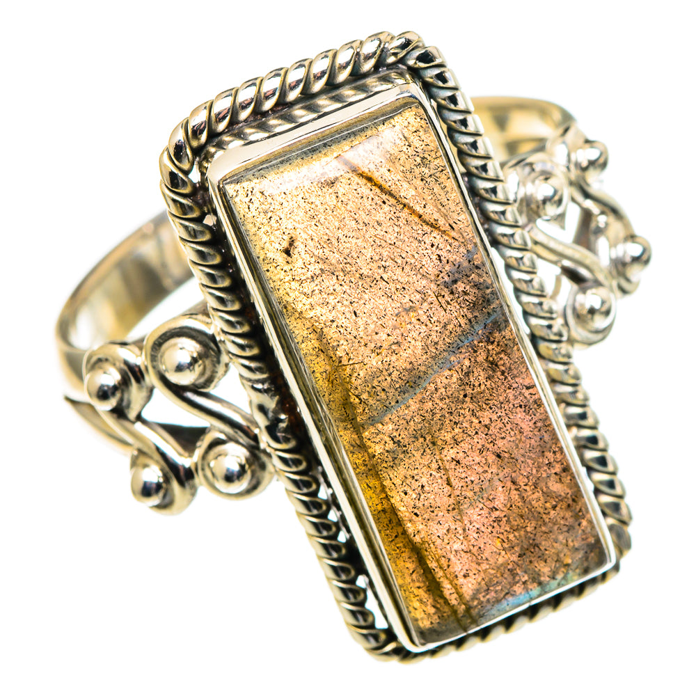 Labradorite Rings handcrafted by Ana Silver Co - RING97622