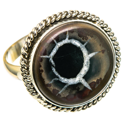 Septarian Geode Rings handcrafted by Ana Silver Co - RING97630 - Photo 2