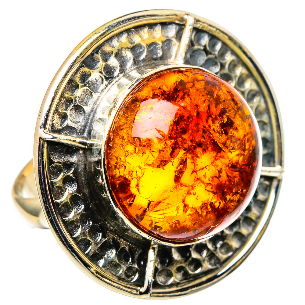 Baltic Amber Rings handcrafted by Ana Silver Co - RING97632
