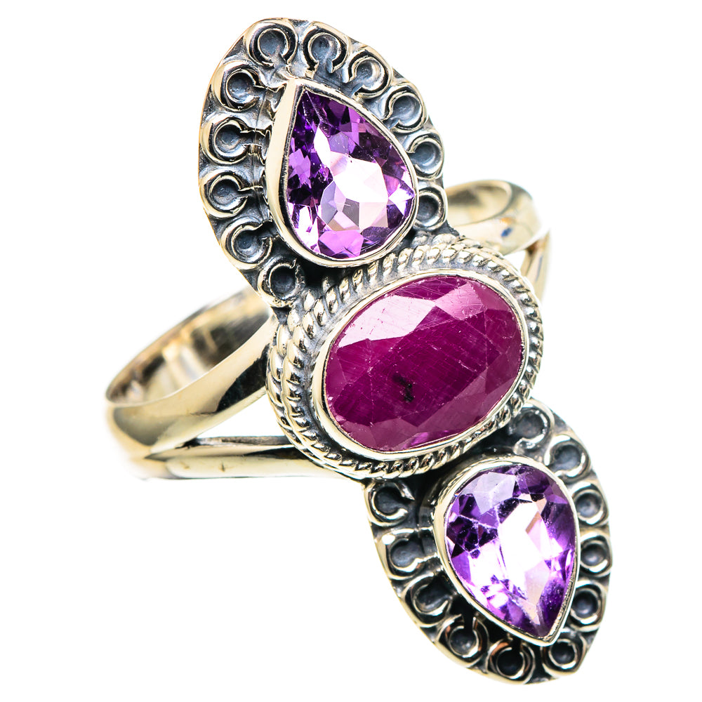 Ruby Rings handcrafted by Ana Silver Co - RING97645