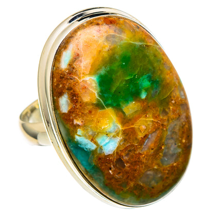 Peruvian Opal Rings handcrafted by Ana Silver Co - RING97647