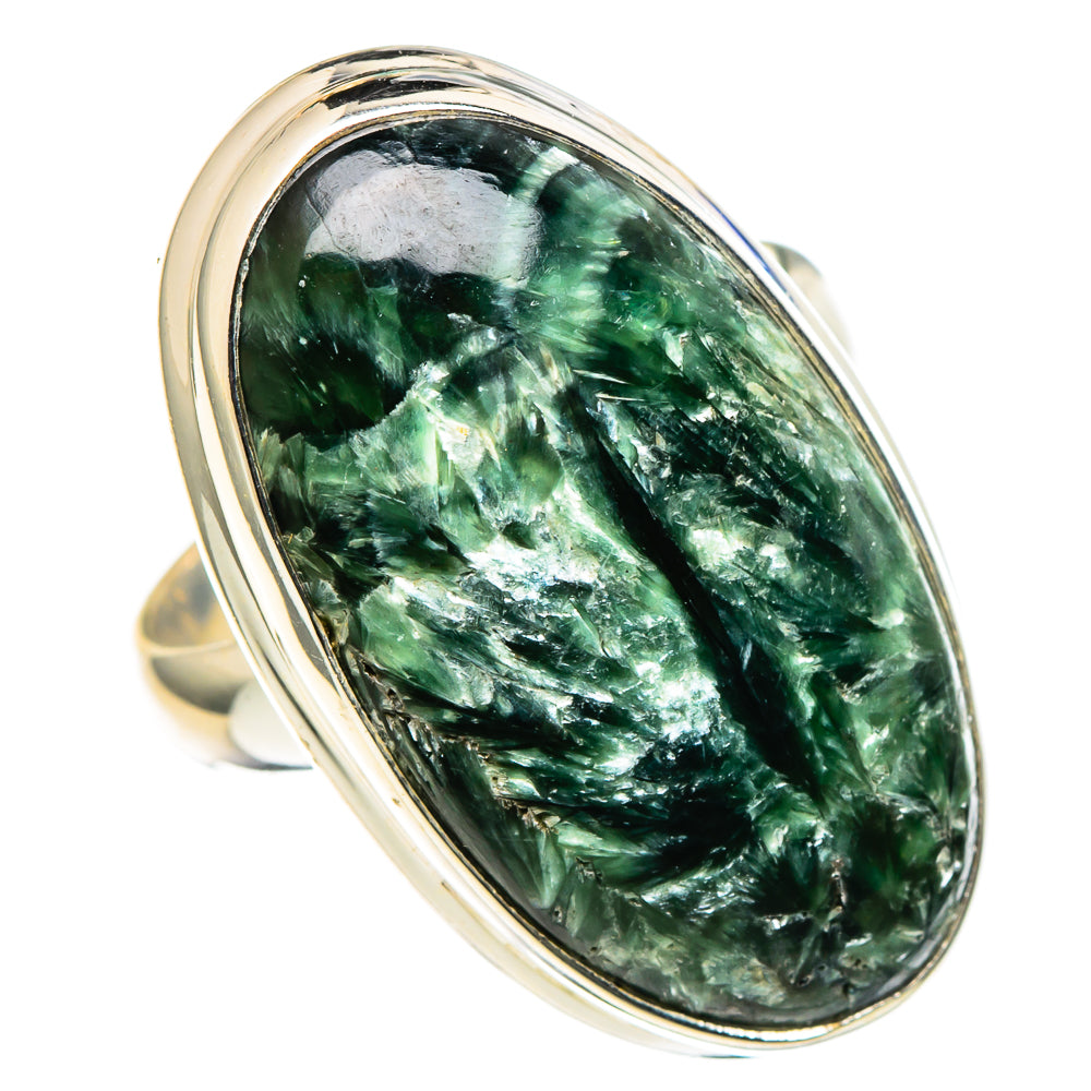 Seraphinite Rings handcrafted by Ana Silver Co - RING97655 - Photo 2