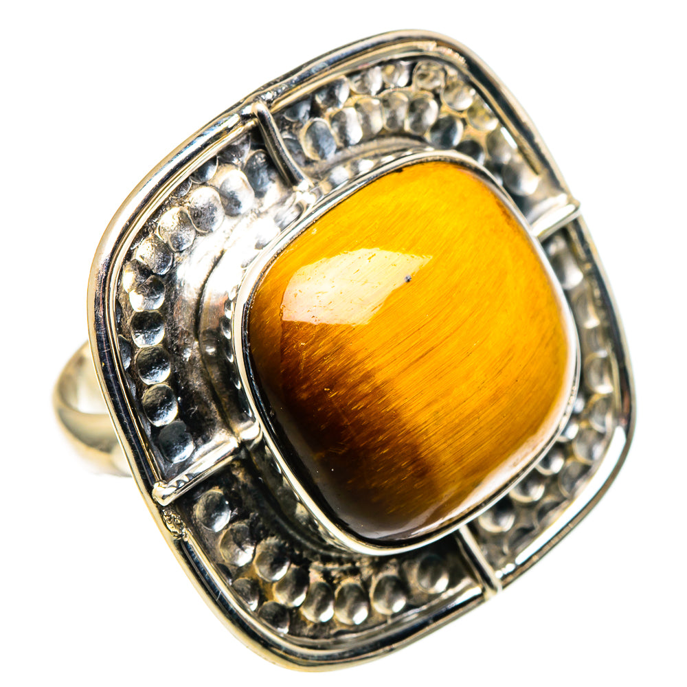 Tiger Eye Rings handcrafted by Ana Silver Co - RING97660 - Photo 2