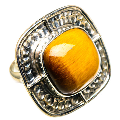 Tiger Eye Rings handcrafted by Ana Silver Co - RING97660 - Photo 2