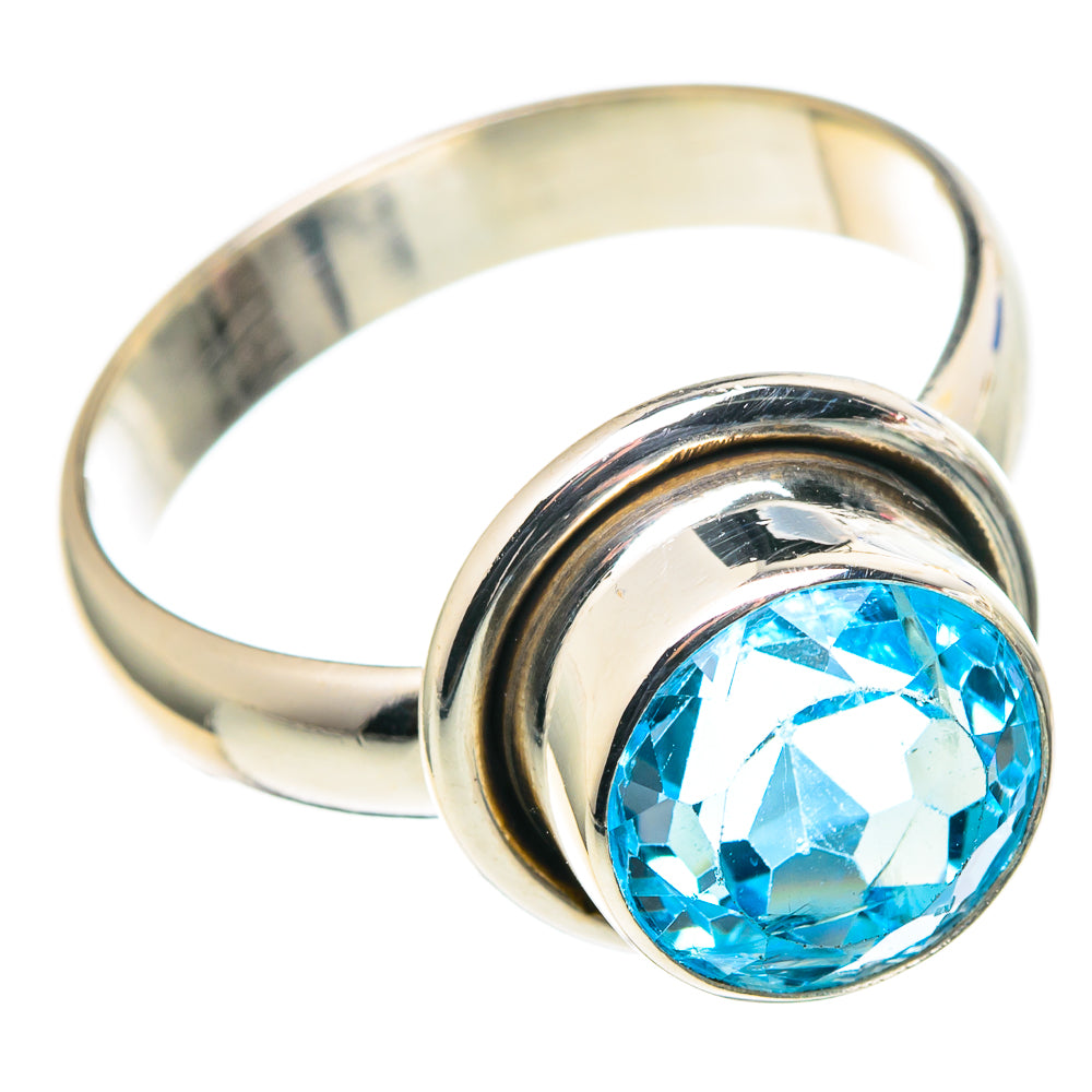 Blue Topaz Rings handcrafted by Ana Silver Co - RING97677 - Photo 2