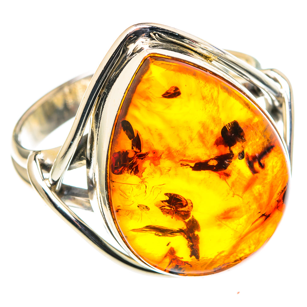 Baltic Amber Rings handcrafted by Ana Silver Co - RING97685
