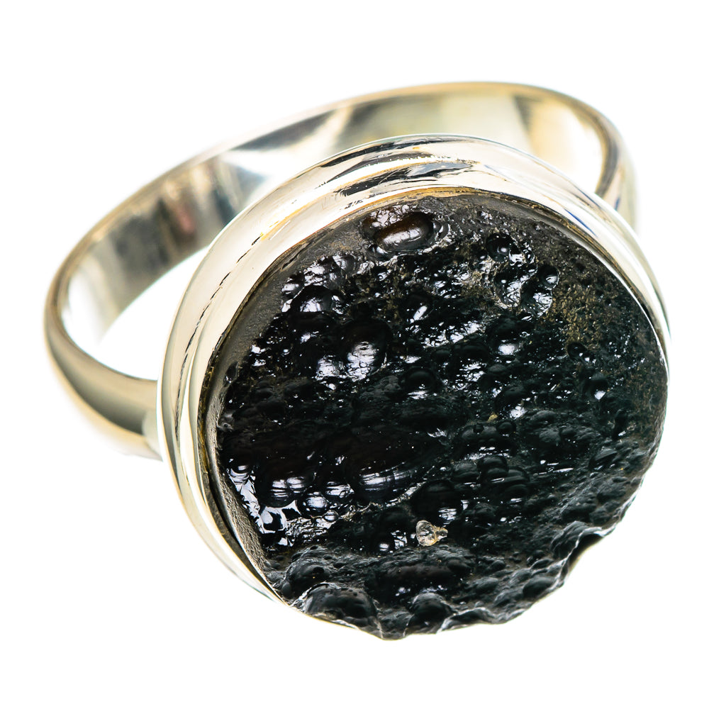 Tektite Rings handcrafted by Ana Silver Co - RING97697 - Photo 2
