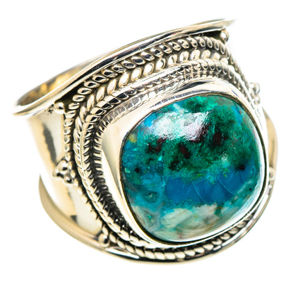 Chrysocolla Rings handcrafted by Ana Silver Co - RING97701
