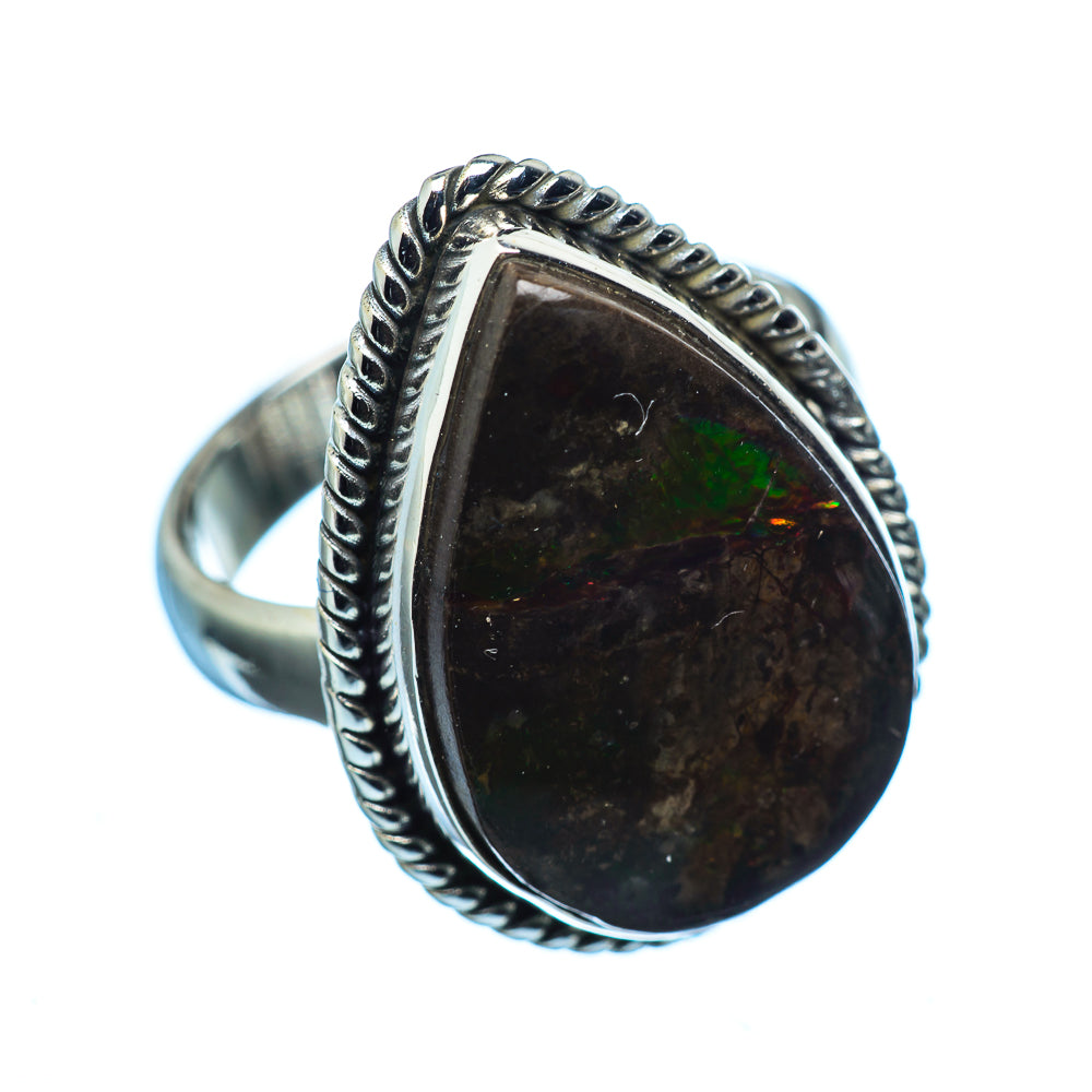 Ammolite Rings handcrafted by Ana Silver Co - RING977107