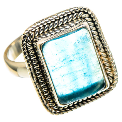 Blue Fluorite Rings handcrafted by Ana Silver Co - RING97715
