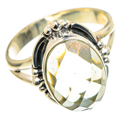 Green Amethyst Rings handcrafted by Ana Silver Co - RING97720