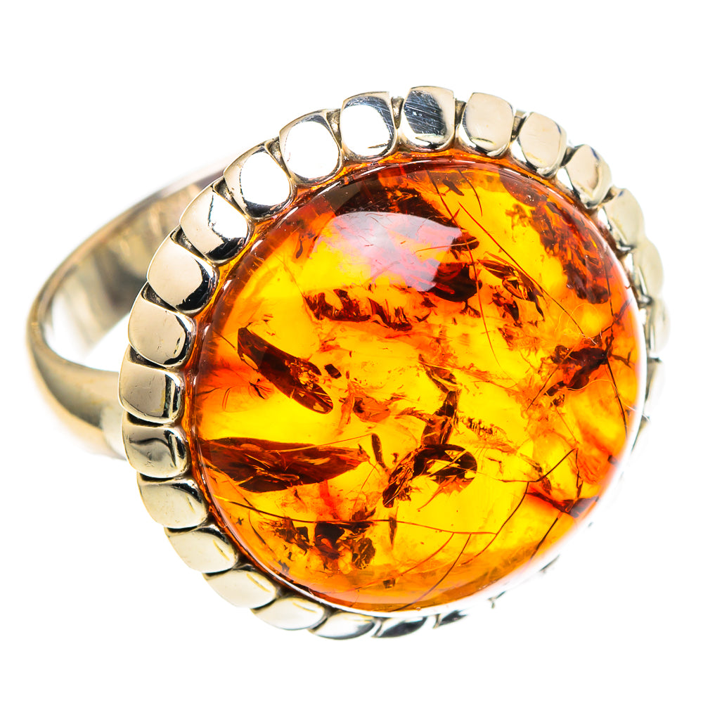 Baltic Amber Rings handcrafted by Ana Silver Co - RING97725