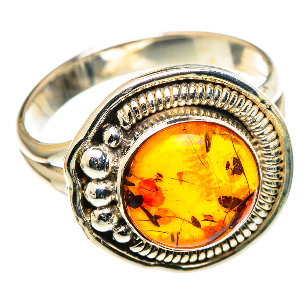 Baltic Amber Rings handcrafted by Ana Silver Co - RING97726