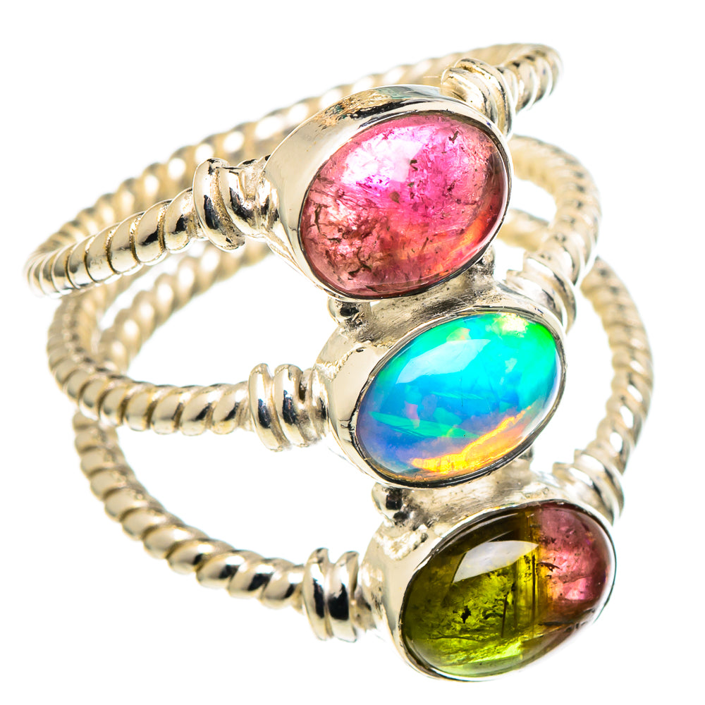 Ethiopian Opal Rings handcrafted by Ana Silver Co - RING97743