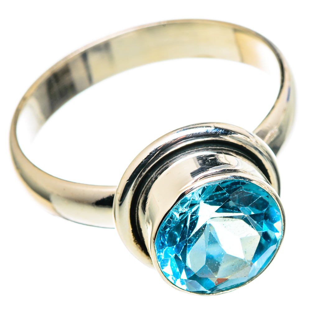 Blue Topaz Rings handcrafted by Ana Silver Co - RING97748 - Photo 2