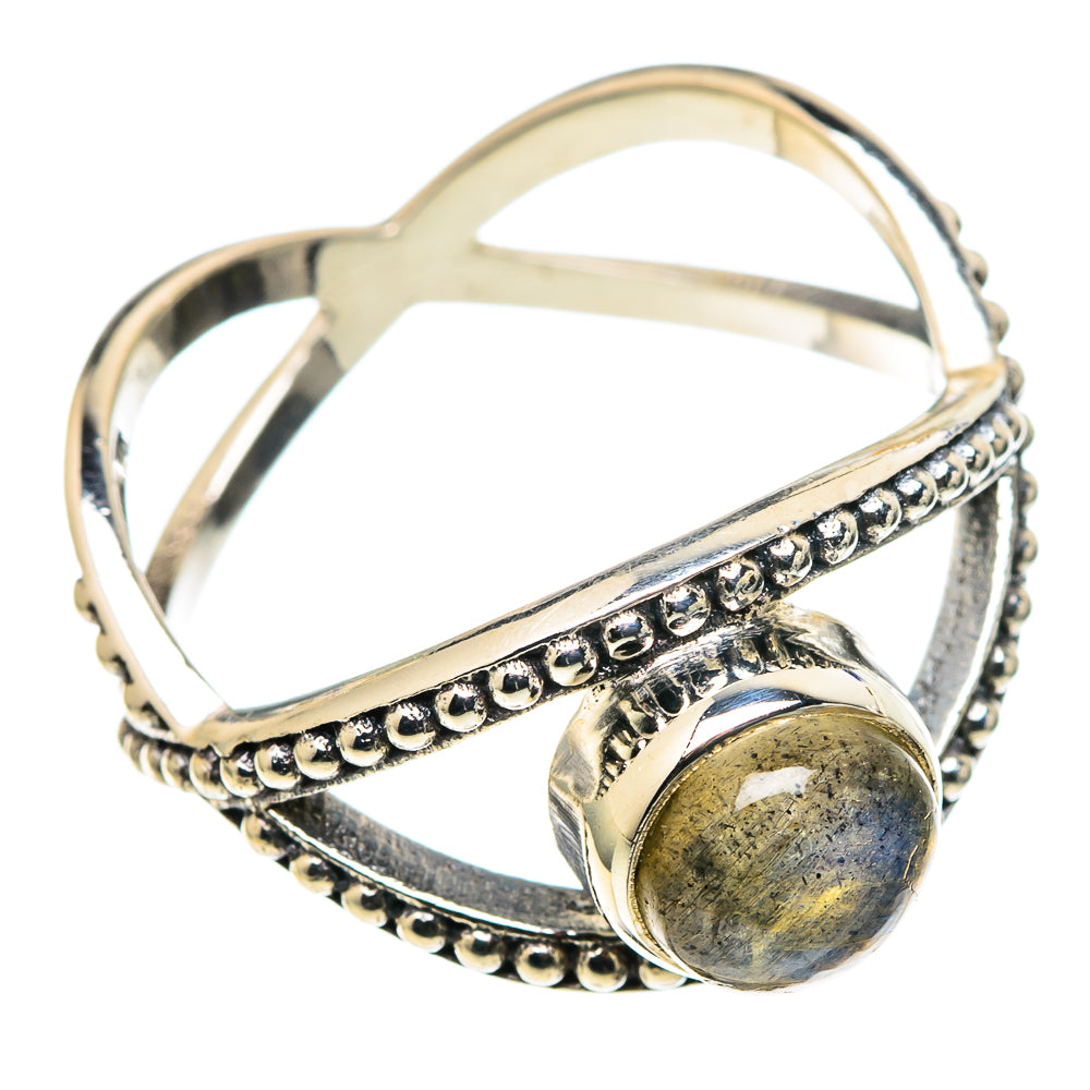 Labradorite Rings handcrafted by Ana Silver Co - RING97754