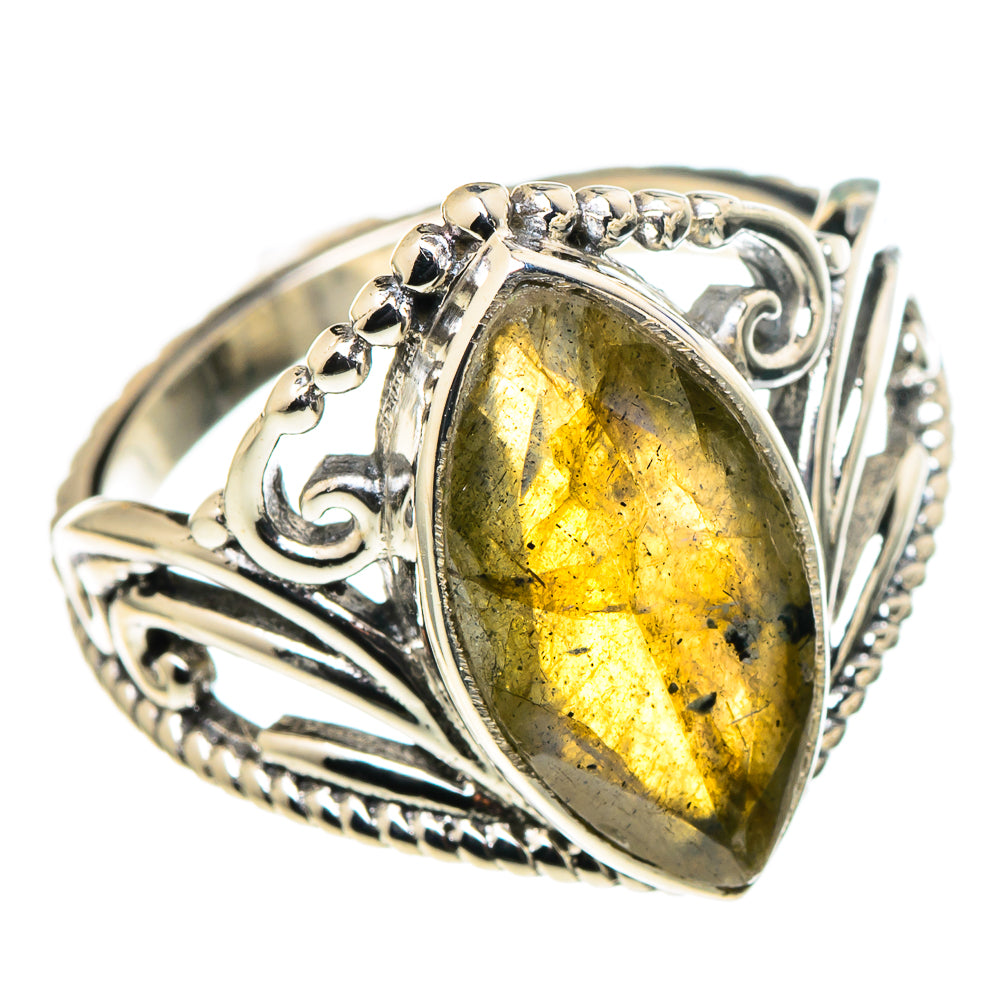 Labradorite Rings handcrafted by Ana Silver Co - RING97756