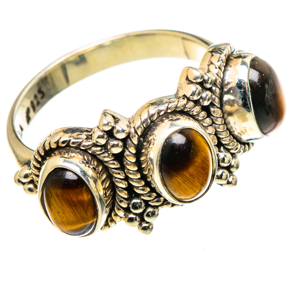 Tiger Eye Rings handcrafted by Ana Silver Co - RING97760