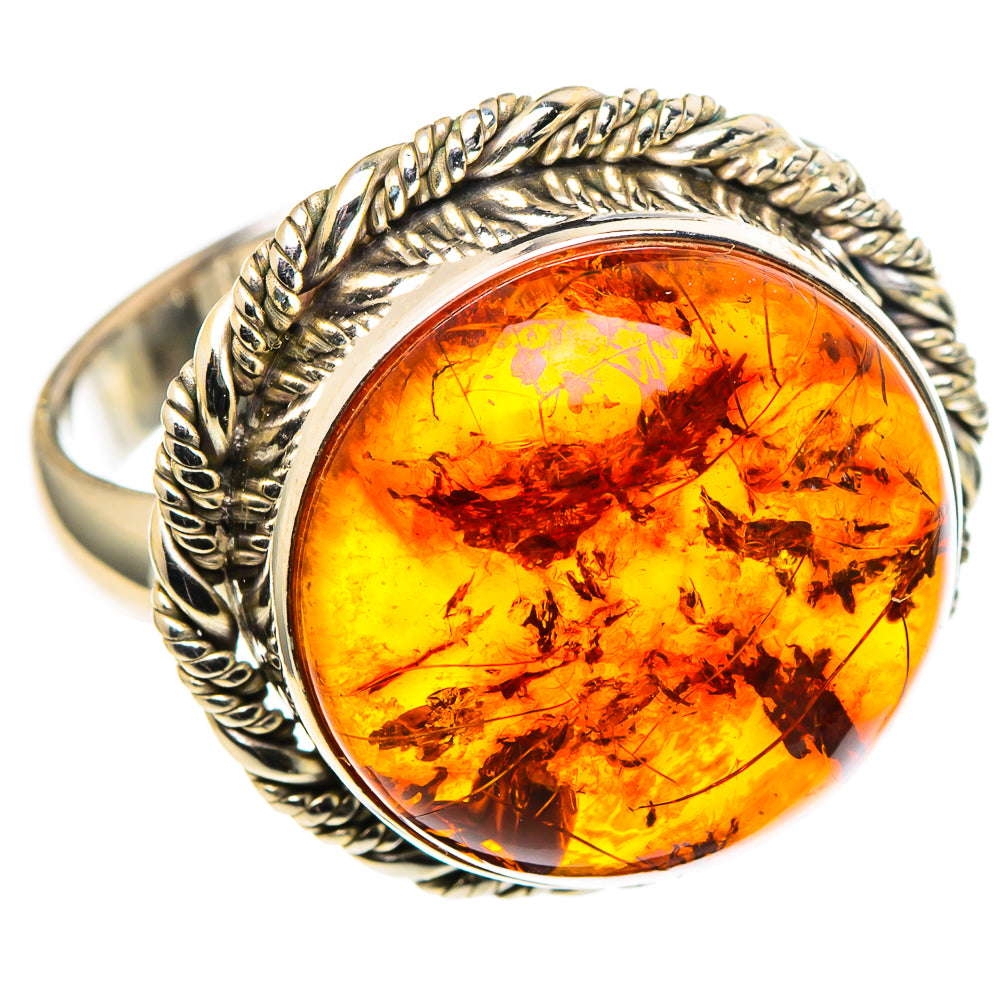 Baltic Amber Rings handcrafted by Ana Silver Co - RING97765