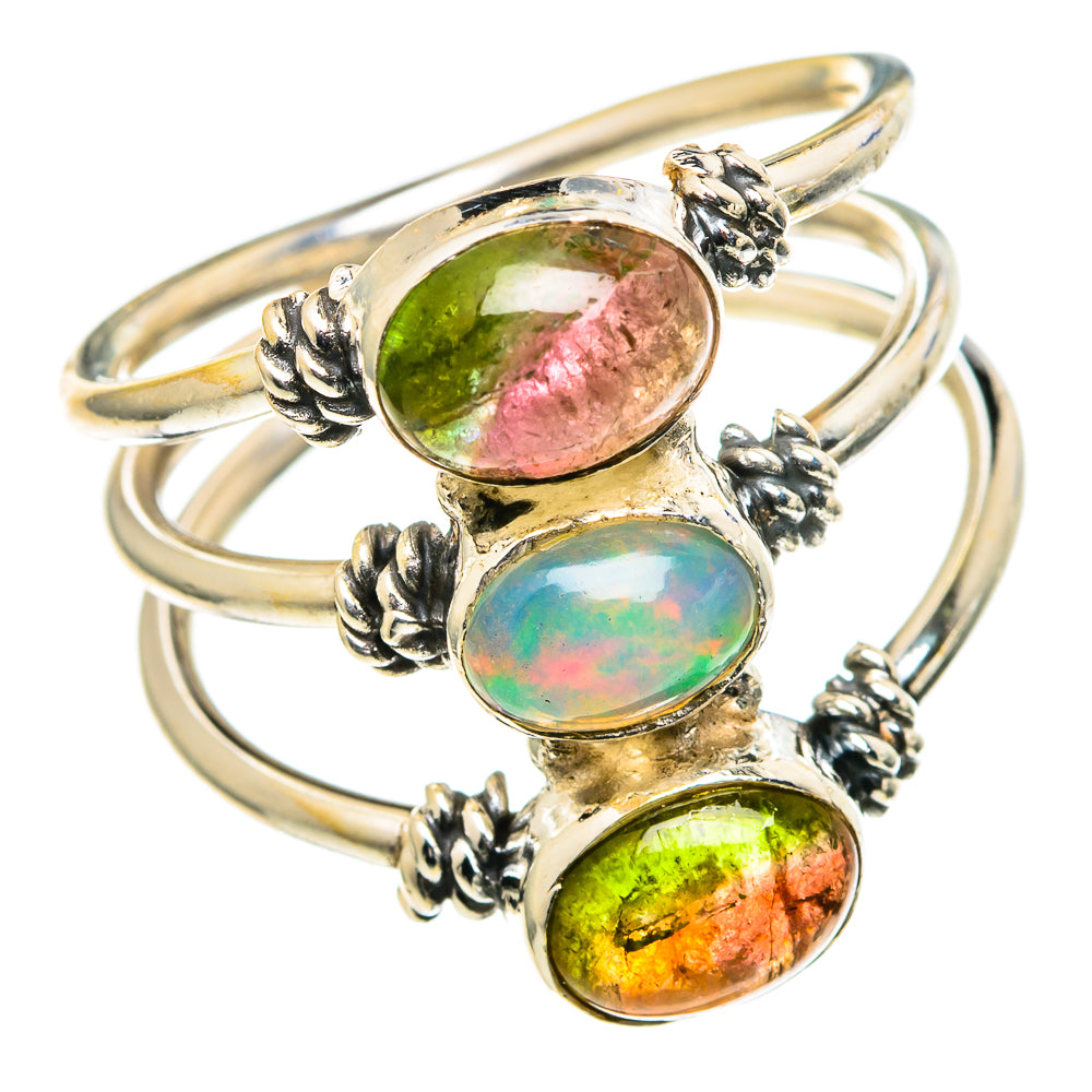 Ethiopian Opal Rings handcrafted by Ana Silver Co - RING97780