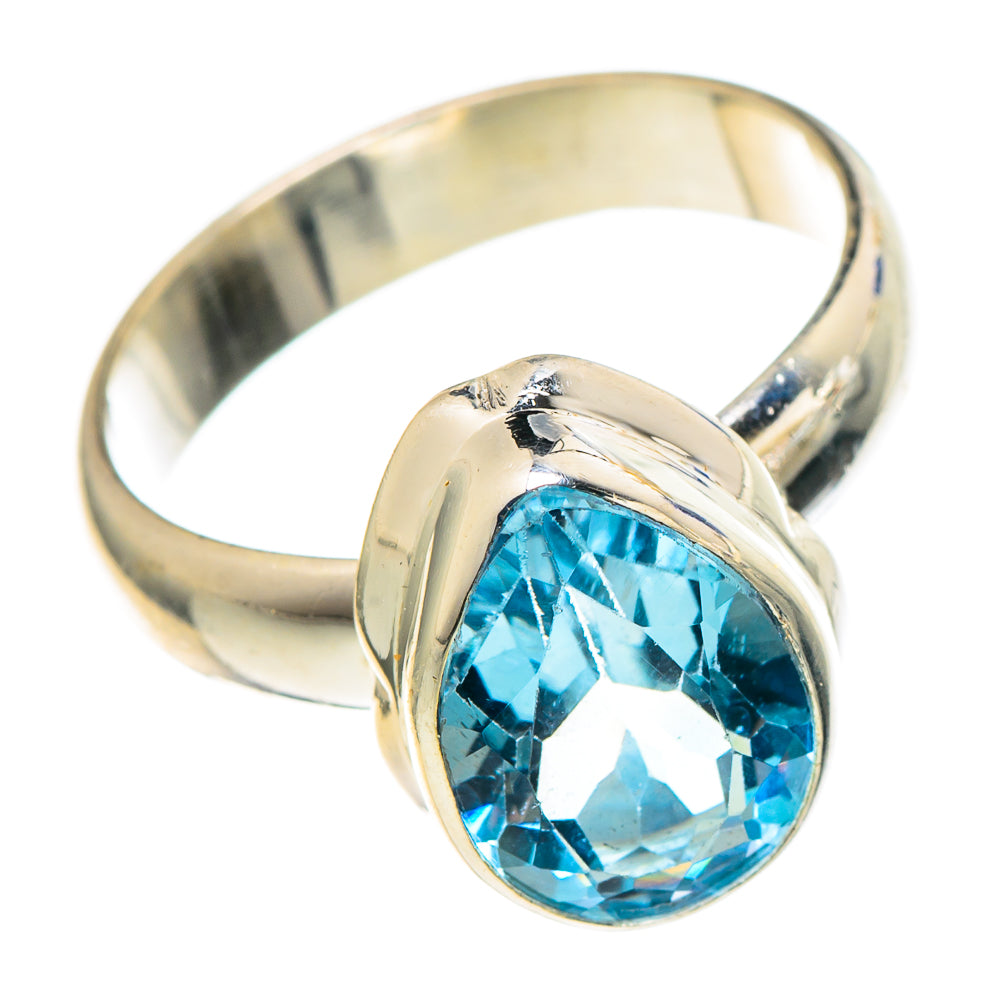 Blue Topaz Rings handcrafted by Ana Silver Co - RING97794