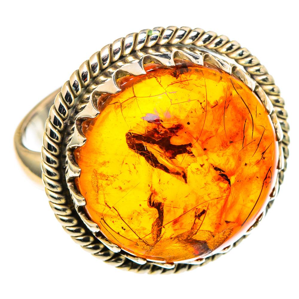 Baltic Amber Rings handcrafted by Ana Silver Co - RING97804