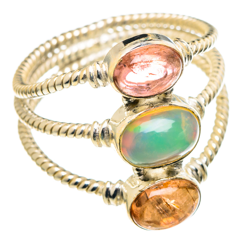 Ethiopian Opal Rings handcrafted by Ana Silver Co - RING97816