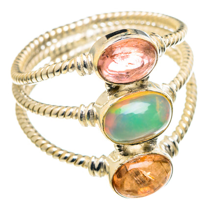 Ethiopian Opal Rings handcrafted by Ana Silver Co - RING97816