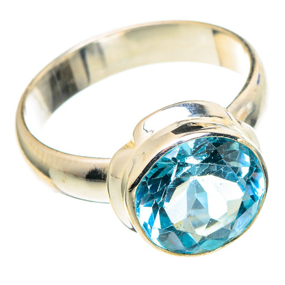 Blue Topaz Rings handcrafted by Ana Silver Co - RING97822