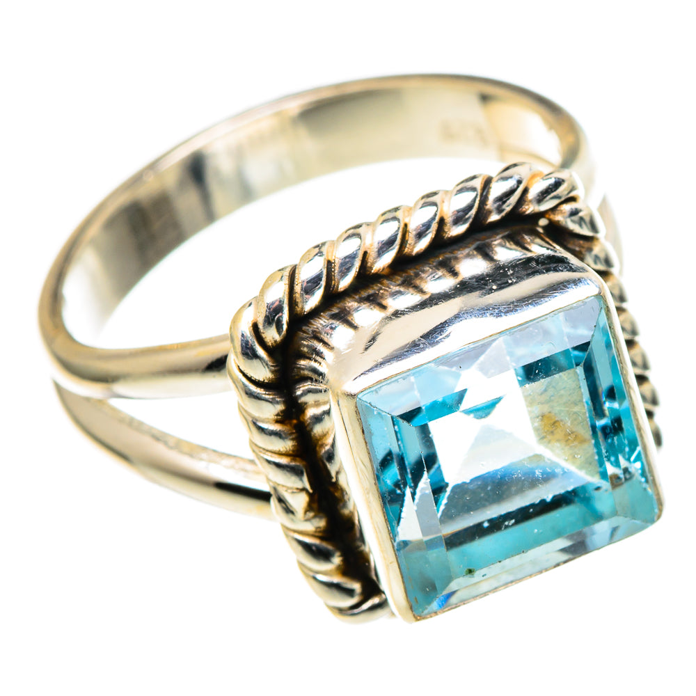 Blue Topaz Rings handcrafted by Ana Silver Co - RING97824