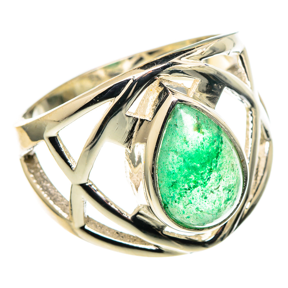 Green Aventurine Rings handcrafted by Ana Silver Co - RING97831