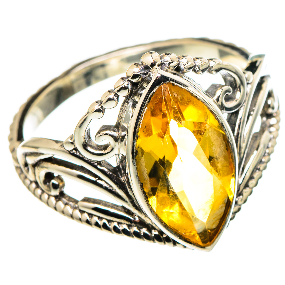 Citrine Rings handcrafted by Ana Silver Co - RING97836
