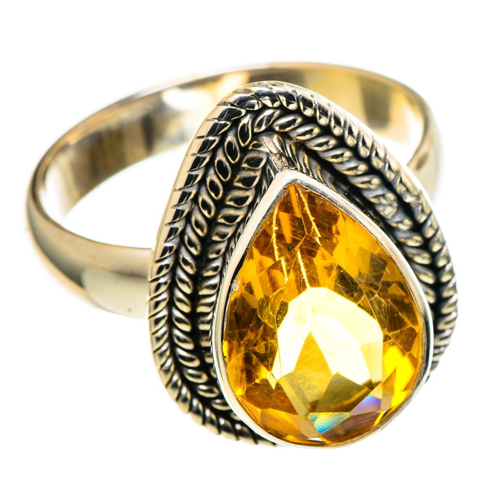 Citrine Rings handcrafted by Ana Silver Co - RING97837